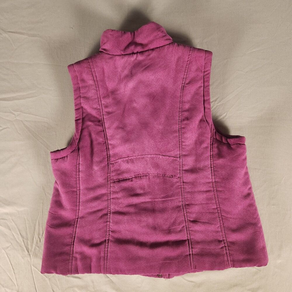 Relativity Ladies P/M Hot Pink Vest Zippers Snap Closure Soft ,  pockets - Picture 7 of 11